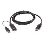 Kabel HDMI do DisplayPort True 4K 1,8m 2L-7D02HDP