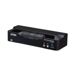 2-portowy przełącznik KVMP™ z interfejsem USB 3.0 i DisplayPort 8K do obsługi dwóch monitorów (w zestawie kable) CS1942DPA