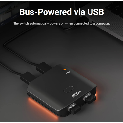 2-portowy przełącznik US4322 zasilanie