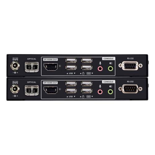 Optyczny przedłużacz KVM USB True 4K DisplayPort/HDMI (True 4K przy 300 m) CE980