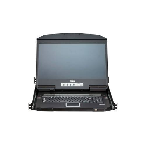 4-portowy panoramiczny przełącznik KVM LCD USB/HDMI Multi-View typu Dual Rail CL3884NW
