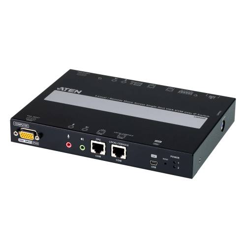 1-lokalny/zdalny dostęp do udostępniania Jednoportowy przełącznik VGA KVM over IP CN9000