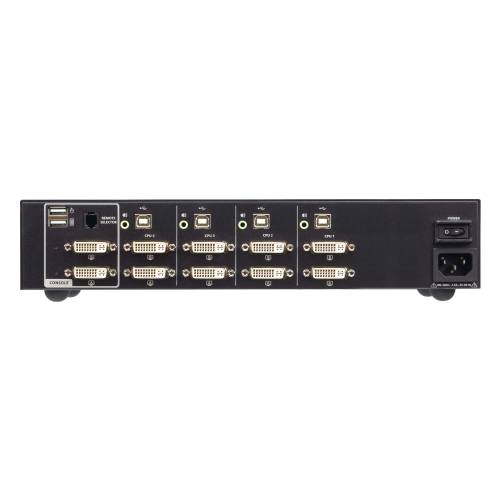 4-portowy przełącznik Secure KVM USB DVI Dual Display (zgodny z PSD PP v4.0) CS1144D4