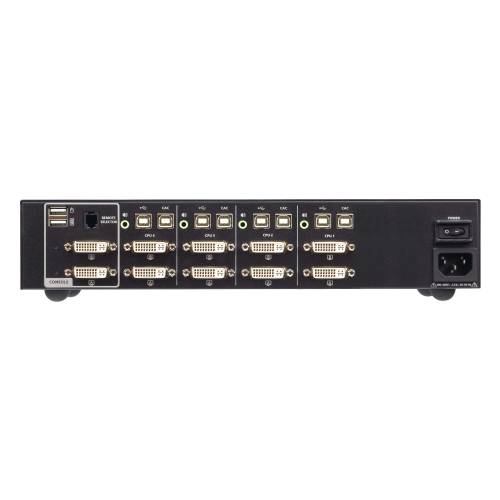 4-portowy przełącznik Secure KVM USB DVI Dual Display z CAC (zgodny z PSD PP v4.0) CS1144D4C