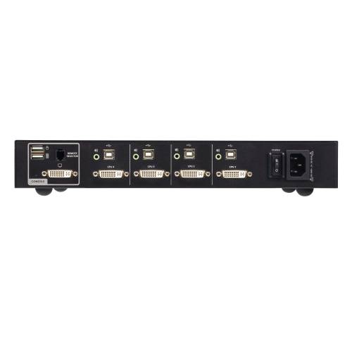 4-portowy przełącznik Secure KVM USB DVI (zgodny z PSD PP v4.0) CS1184D4