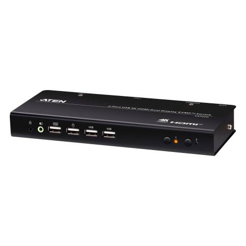 2-portowy przełącznik KVMP™ USB 4K HDMI (kable w zestawie) CS742H