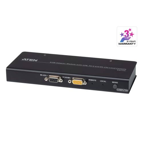 Moduł adaptera KVM USB, PS/2 i RS-232 z konsolą lokalną KA7174