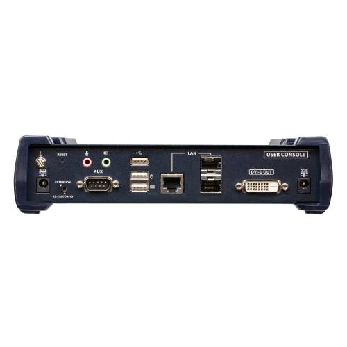 Odbiornik KVM over IP DVI-D Dual-Link 2K z podwójnym gniazdem SFP KE6920R