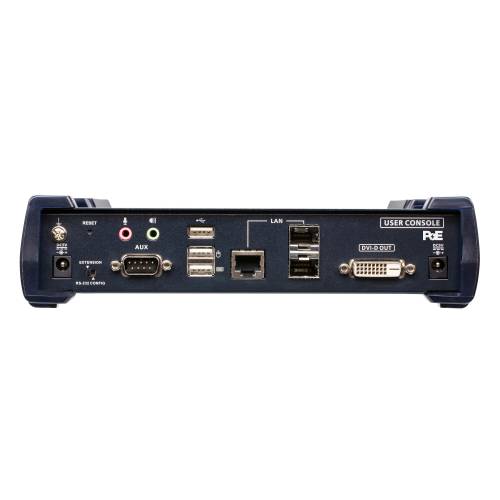 Odbiornik KVM over IP DVI-D Dual-Link 2K z portami SFP i PoE KE6922R
