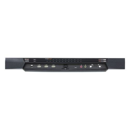 24-portowy przełącznik KVM over IP Cat 5 Multi-interface z 1 lokalnym / 4 zdalnymi współdzielonymi dostępami KN4024VB