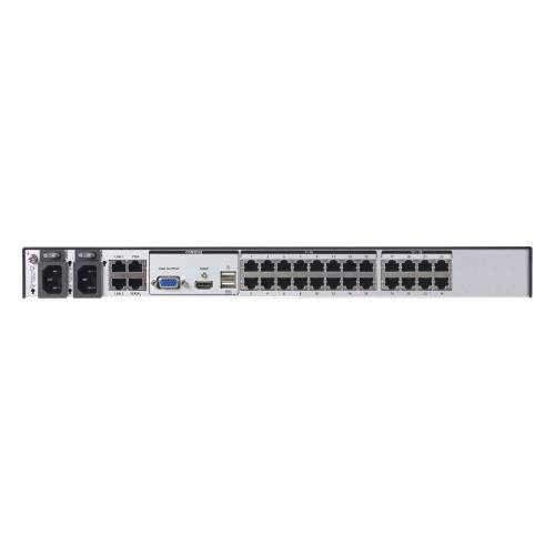 24-portowy przełącznik KVM over IP Cat 5 Multi-interface z 1 lokalnym / 4 zdalnymi współdzielonymi dostępami KN4024VB