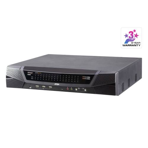 64-portowy przełącznik KVM over IP Cat 5 Multi-interface z 1 lokalnym / 4 zdalnymi współdzielonymi dostępami KN40642VB