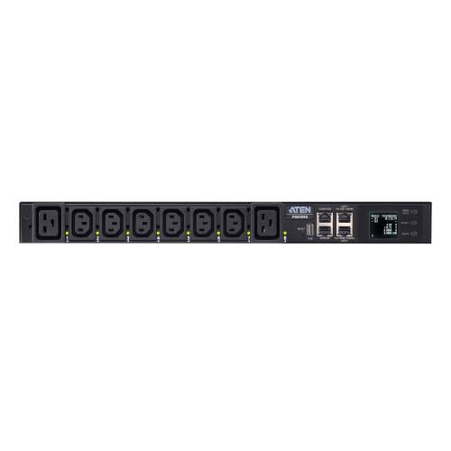 8-wyjściowe przełączalne eco PDU 1U 30A/32A z pomiarem na gniazdo PG8308G