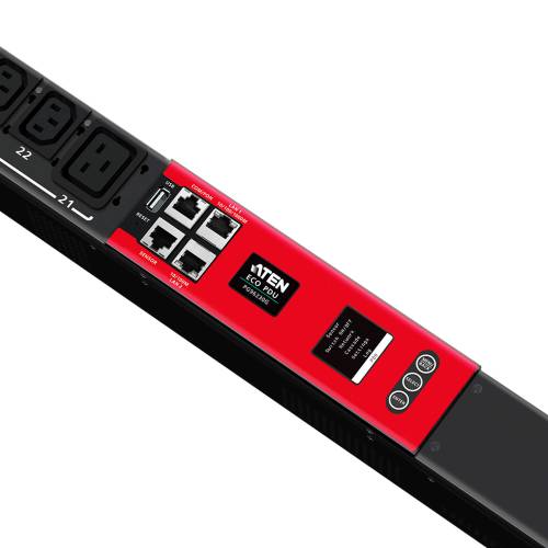 30-wyjściowe 3-fazowe przełączalne eco PDU 20A PG96230G