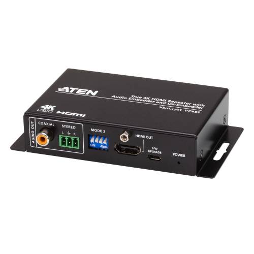 Wzmacniacz sygnału 4K HDMI z funkcją Audio Embedder i De-Embedder VC882