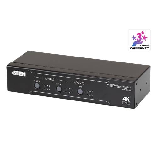 Przełącznik 2 x 2 HDMI with Audio De-Embedder Matrix VM0202HB