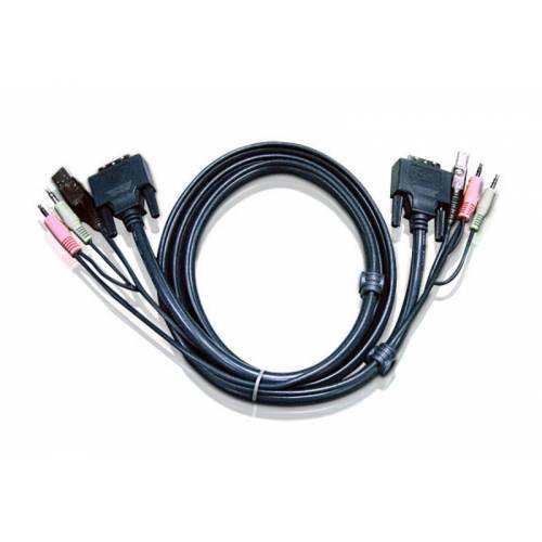 Przewód KVM USB DVI-D 2L-7D02UD