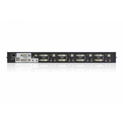 4-portowy przełącznik USB DVI Dual Link Dual Display / Audio KVMP CS1644A