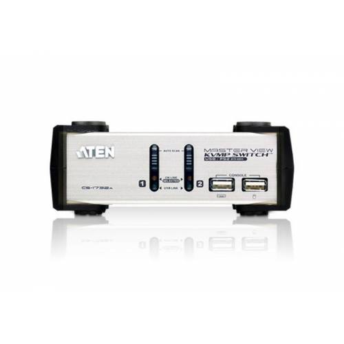 2-portowy przełącznik PS / 2-USB VGA / Audio KVMP CS1732A