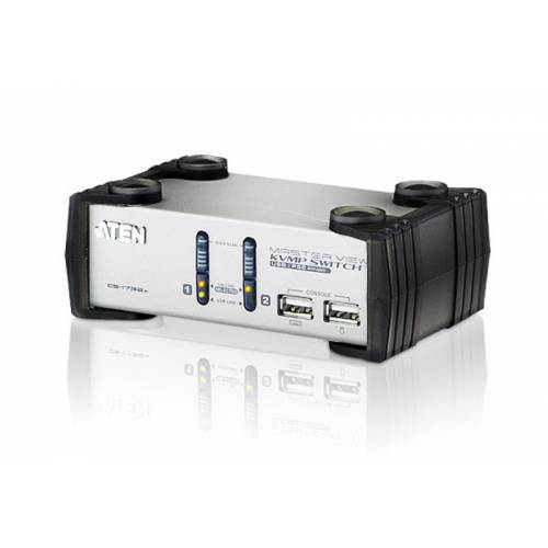 2-portowy przełącznik PS / 2-USB VGA / Audio KVMP CS1732A