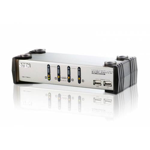 4-portowy przełącznik PS / 2-USB VGA / Audio KVMP CS1734A