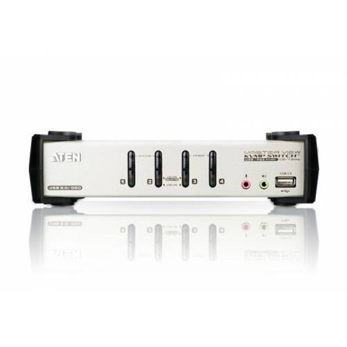 4-portowy przełącznik PS / 2-USB VGA / Audio KVMP z OSD CS1734B
