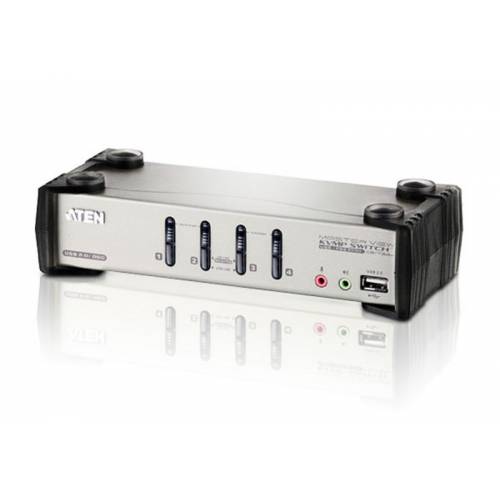 4-portowy przełącznik PS / 2-USB VGA / Audio KVMP z OSD CS1734B