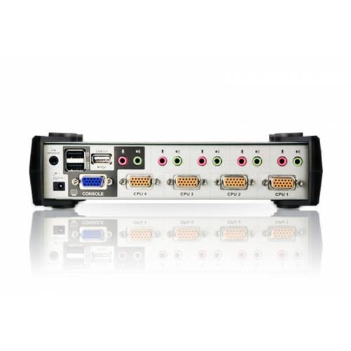 4-portowy przełącznik PS / 2-USB VGA / Audio KVMP z OSD CS1734B