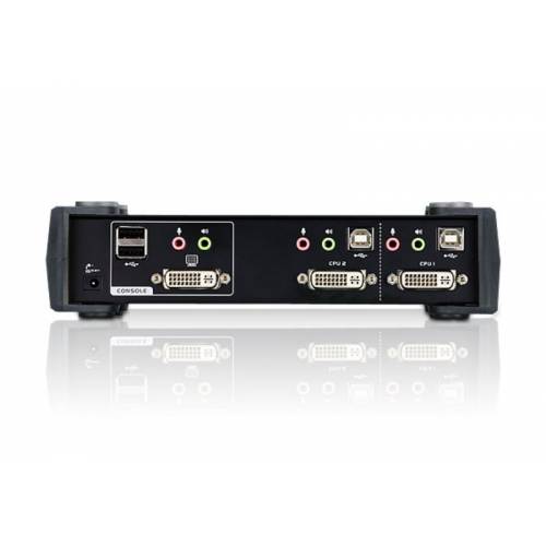 Przełącznik KVM 2 x DVI + Audio CS1762A