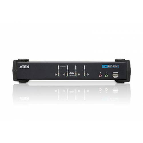 4-portowy przełącznik USB DVI / Audio KVMP CS1764A