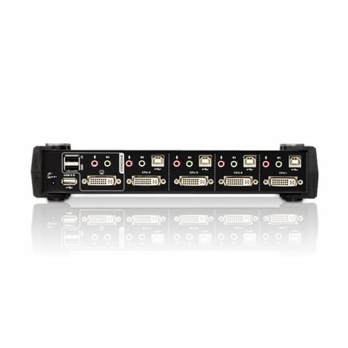 4-portowy przełącznik USB DVI Dual Link / Audio KVMP CS1784A