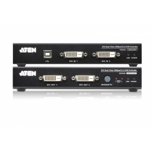 Extender USB DVI Dual View HDBaseT 2.0 KVM CE624