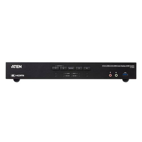 4-portowy przełącznik KVMP™ USB 3.0 4K HDMI z obsługą dwóch ekranów CS1844