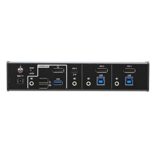 Przełącznik 3-portowy USB-C DisplayPort Hybrid KVMP ™ CS1953 bez zasilacza