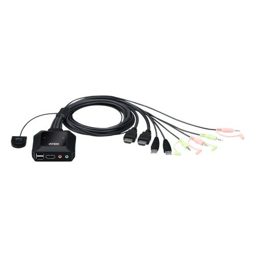 2-portowy przełącznik KVM USB 4K HDMI CS22H