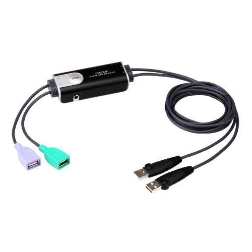 2-portowy przełącznik KM USB typu Boundless CS62KM